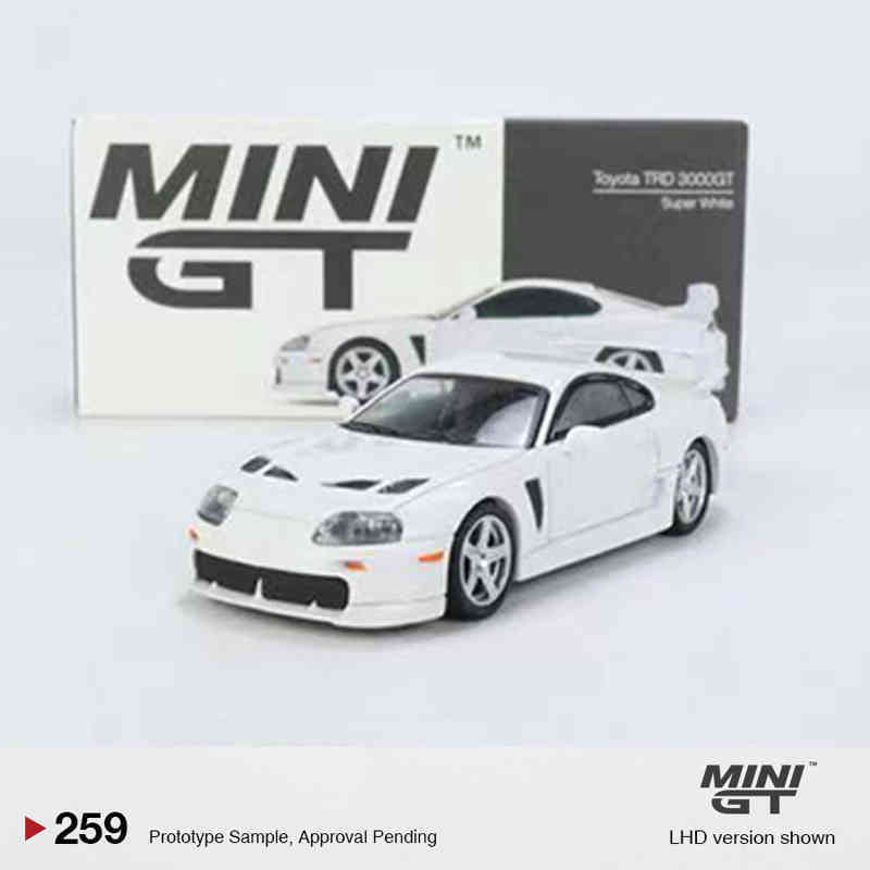 Model 1: 64 pop toys Mini GT 1 - 64 Toyota super 3000GT TRD alpine, die cast vehicles, exhibition series