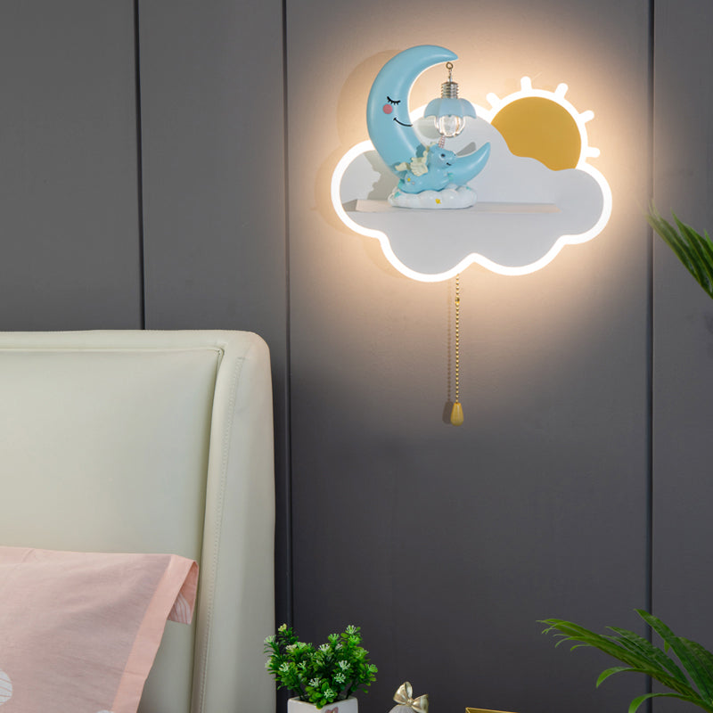 Creative Children&#039;s House LED Wall Lamps Modern Astronaut Decorative Lighting Simple Boy Girl Room Mirror Wall Light Fixtures Nordic Home Bedro