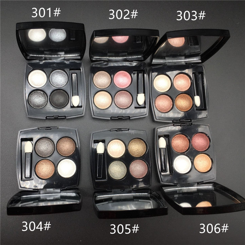 Professional Brand C Makeup Eye shadow 4 Colors Matte Eyeshadow shadows palette with brush 6 styles