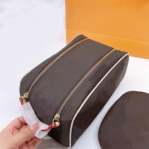 Women Luxury Purses Cosmetic Bags Famous 2 Pcs Makeup Pouch Travel Shell Toiletry Bag Ladies Clutch Wallets Printed Flowers Bags, Luggage &