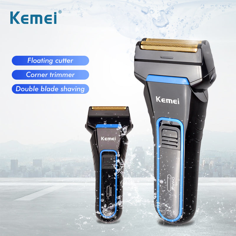 Kemei Reciprocating Electric Shaver Men&#039;s Professional Rechargeable Razor 3D Independent Floating Perfect Veneer Shaving Face