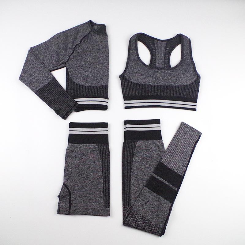 Tracksuits Winter Fashion Designer Womens Yoga Suit Gym suits Sportwear thick Tracksuit Fitness Sports four Piece set 4PCS bra align pant Leggings o