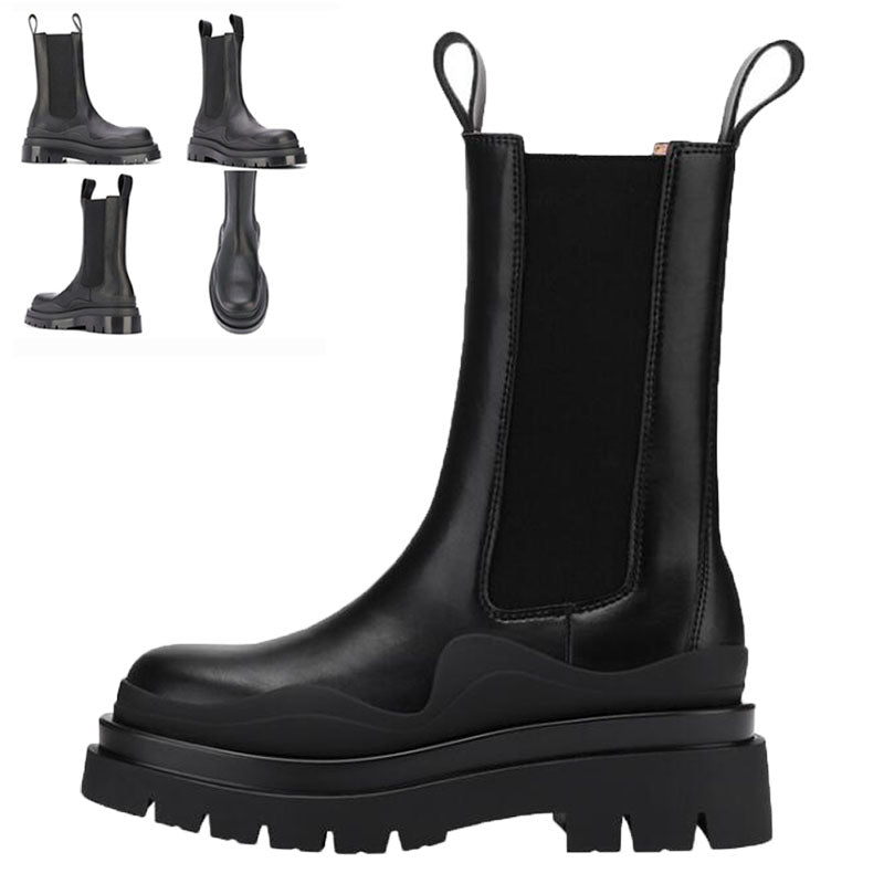 2021 New Man Bottega-boots fashion luxury Mid-Calf booties TIRE BOOTS Man platform chunky boot lady boot luxury designer women boots 35--40