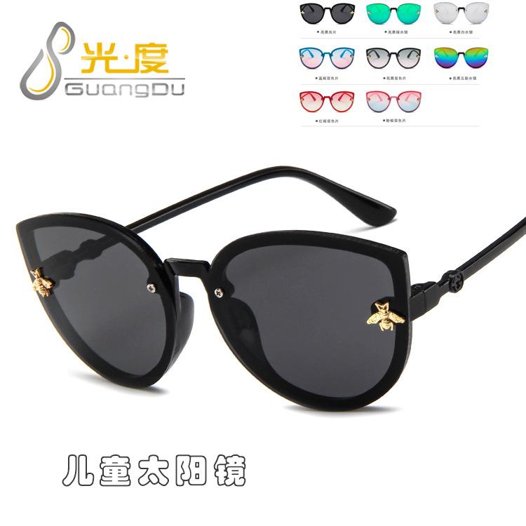 cute cat eye children sunglasses uv400 high quality 2020 kids girls boys toddler sun glasses vintage infantil