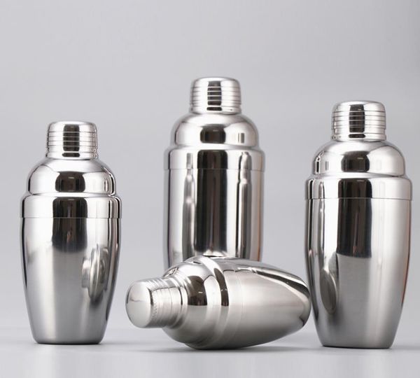 100PCS New Stainless Steel Shaker Cocktail Shaker Cocktail Mixer Wine Martini Drinking Shaker Party Bar Tool SN2075
