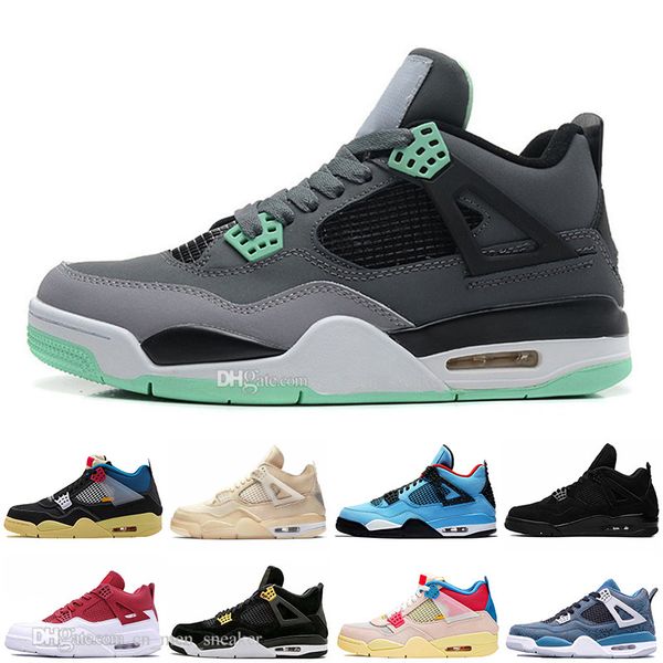 4s Guava Ice Bred Sail Black Cat Men Basketball Shoes 4 What The Cactus Jack White Cements Green Glow Royalty Mens Sports Sneakers