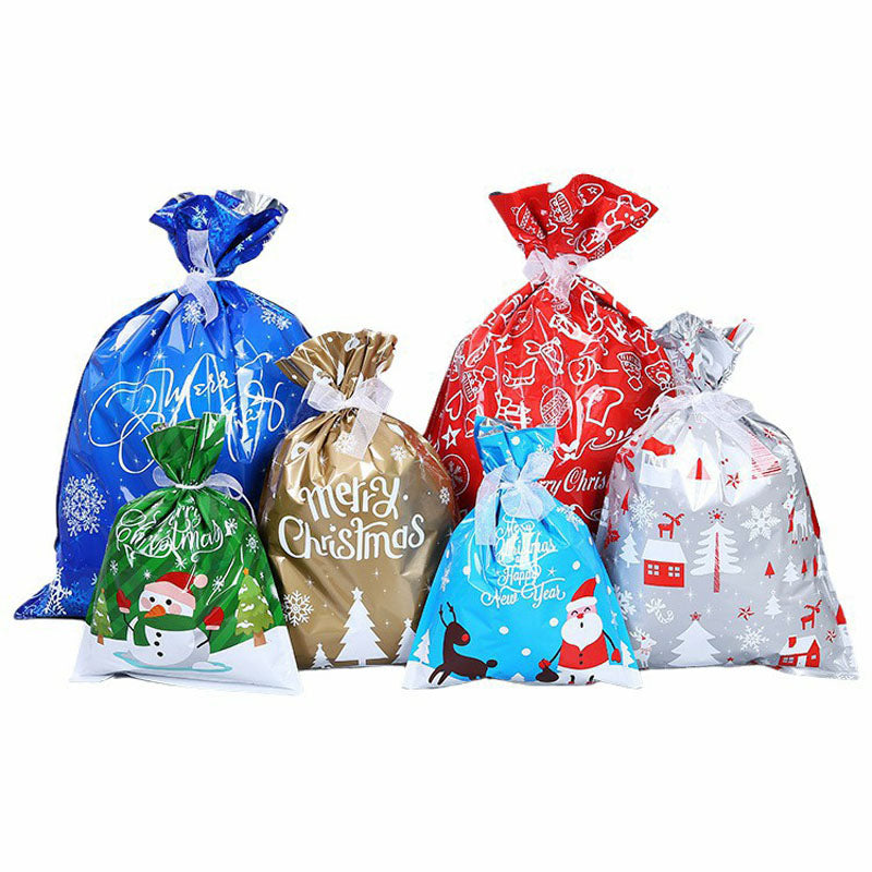 Christmas Gift OPP Candy Bag In Stock Christmas Gift Drawstring Drawstring Halloween Plastic Candy Bag Jewelry Packaging Storage Box