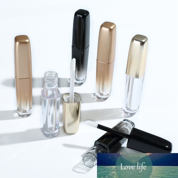 10-20pcs 3.5ml Empty Lip Gloss Tube DIY Plastic Elegant Liquid Lipstick Container Gradient Black-Gold Lipgloss Lip Balm Bottle