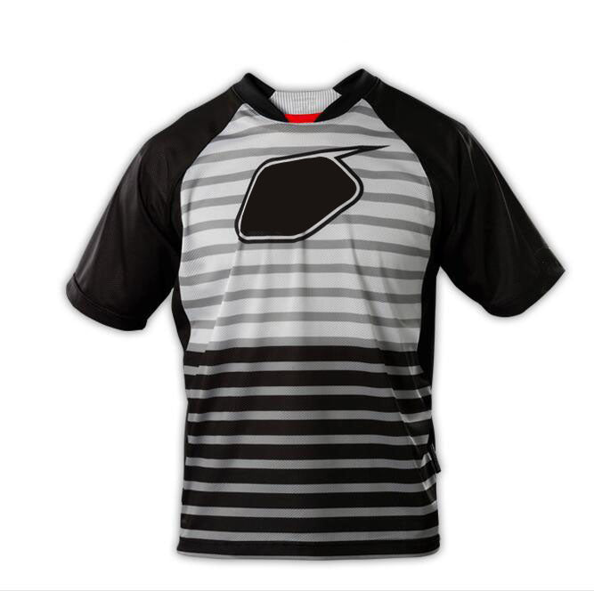 Outdoor downhill mountain bike cycling jersey men&#039;s shirt short sleeve summer off-road motorcycle racing suit custom