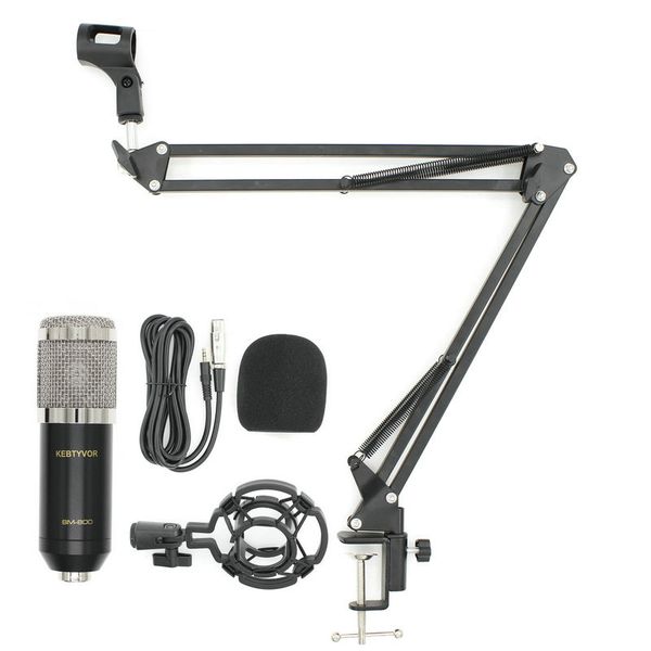 Microphone Studio Sound Vocal RecoWith NB-35 Stand Professional Condenser Mic For Karaoke Amplifier Computer Notebook