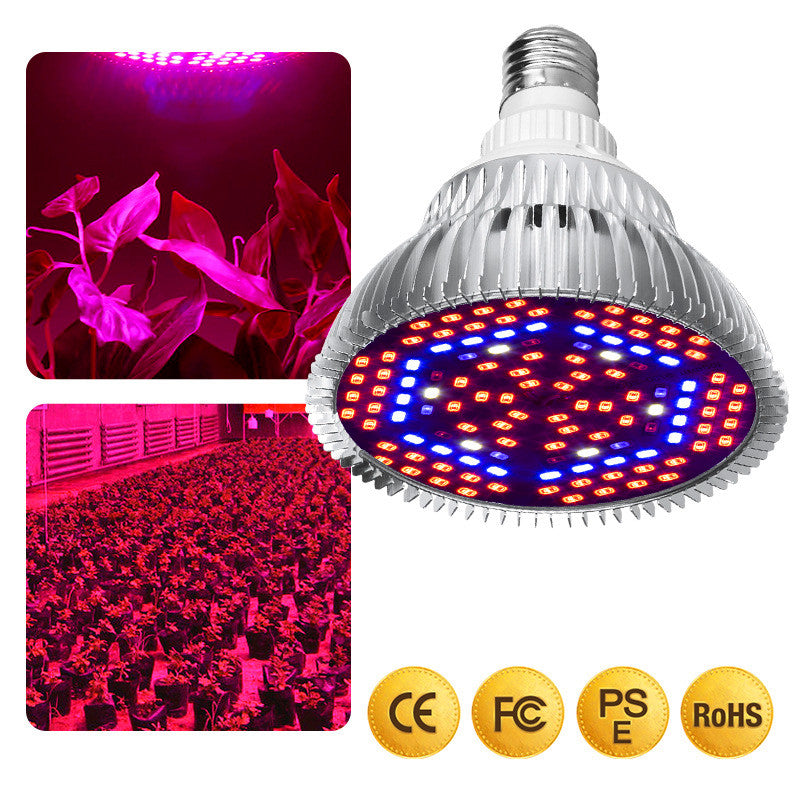 free delivery LED Grow Light Full Spectrum 30W-50W-80W E27 LED Growing Bulb for Indoor Hydroponics Flowers Plants LED Growth Lamp