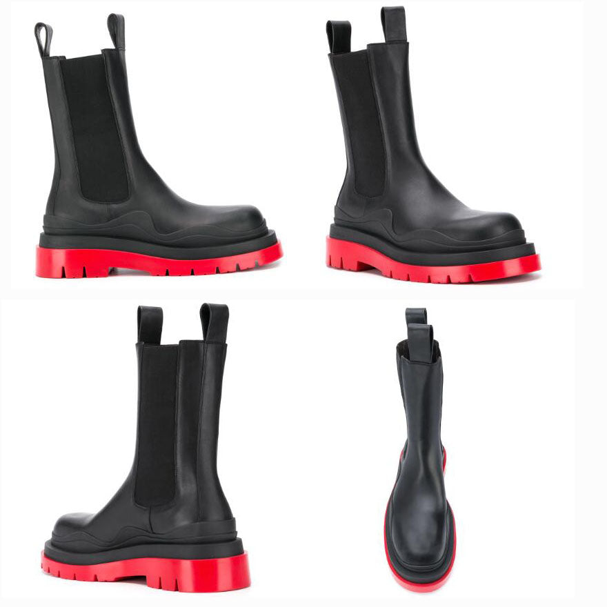 2021 New Man Bottega-boots fashion luxury Mid-Calf booties TIRE BOOTS Man platform chunky boot lady boot luxury designer women boots