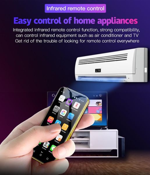 Soyes Mobile Phones Unlocked Cell Phones Smartphones 3.6 Inch Bezel-Less Global Bands Mini Smart Phone Moviles 32GB 8MP Camera Face Id Infra