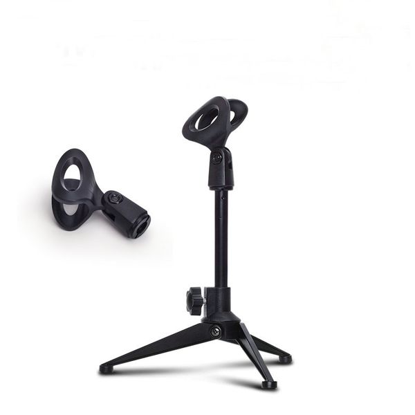 PC-03 Hot Selg Professional Adjustable Desktop Handheld Table Tripod Microphone MIC Stand Holder with Clip Mount Shock