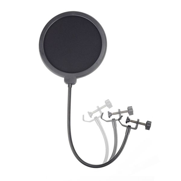 Professional Pop Filter Recording Durable Double Layer Clamp Microphone Windscreen for Speaking Studio Singing