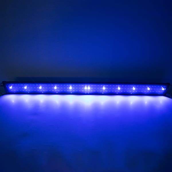 24W 156LED Full Spectrum Water Lamp 47.2inch Black US Standard Aquarium Lights (Suitable For 47.2-55.1inch Long Aquarium) Indoor