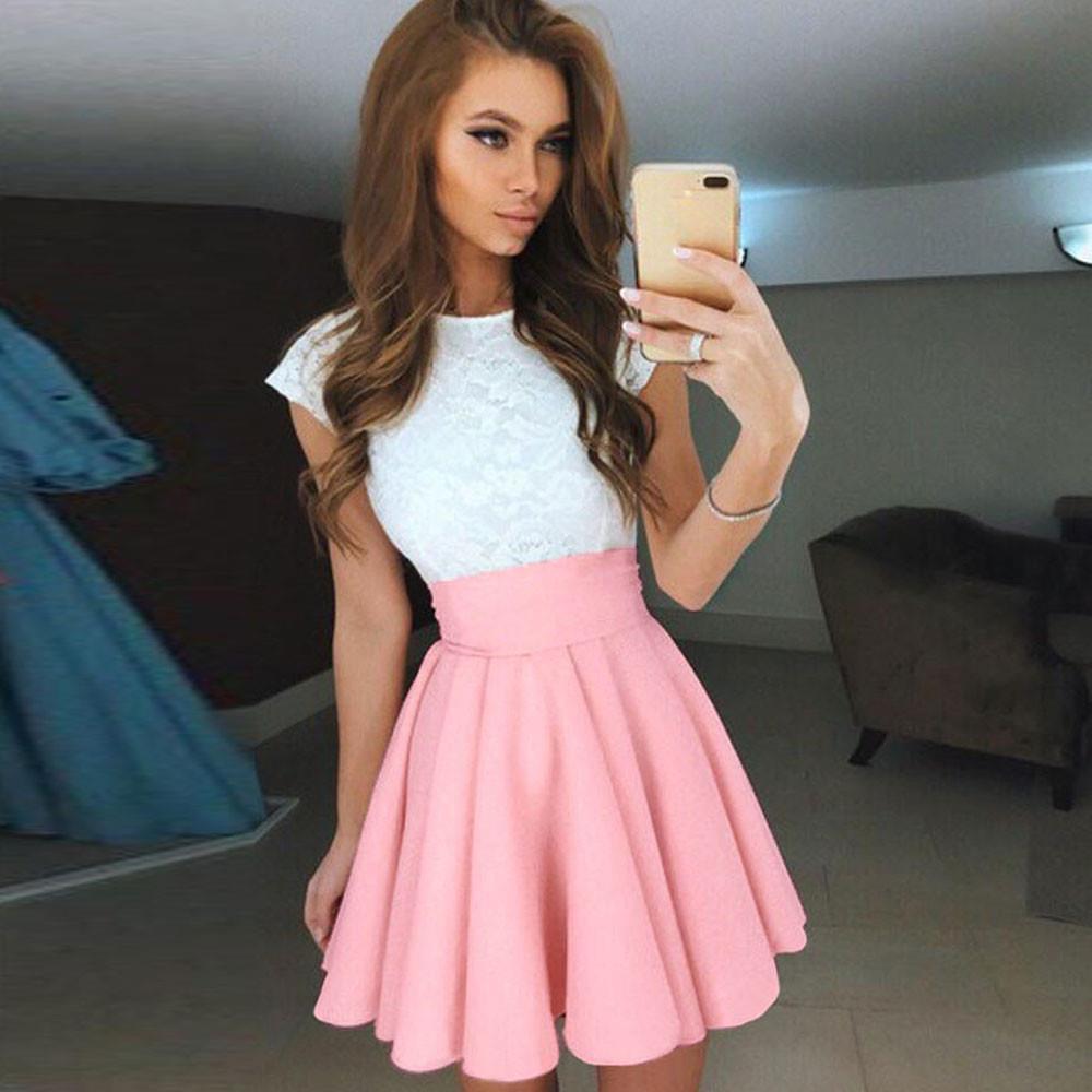 Women Skirts Summer Fashion Party Cocktail Mini Ladies Skate Casual Dropship #S
