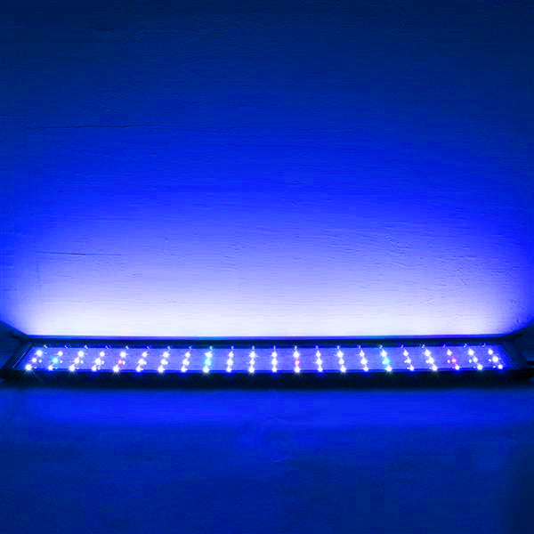 New Design 18W 66LED Full Spectrum Sea Coral Lamp light 35.43inch Black long-lasting brightness (Suitable For 35.43-43.3inch Long Aquarium)