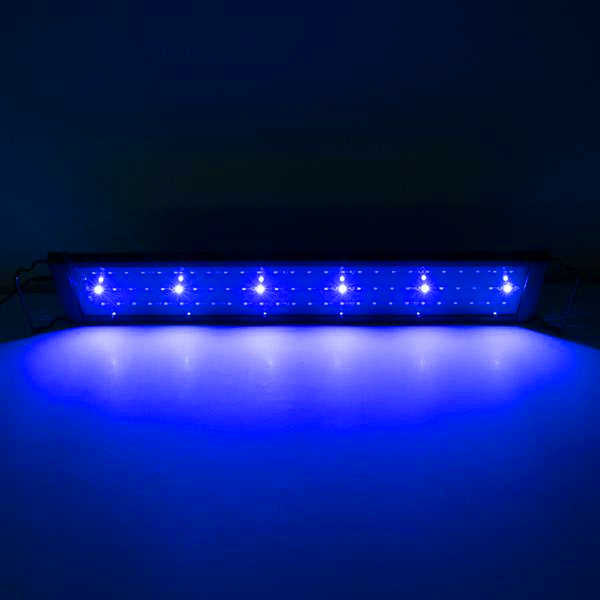 Hot selling 15W 48LED Full Spectrum Aquarium Lights high quality Sea Coral Lamp 23.6inch Black (Suitable For 23.6-31.49inch Long Aquarium)