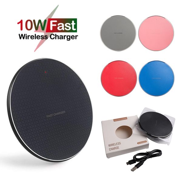 10W Fast Qi Wireless Chargers For iPhone 12 11 Pro Xs Max X Xr Charging Pad Universal Phone charger