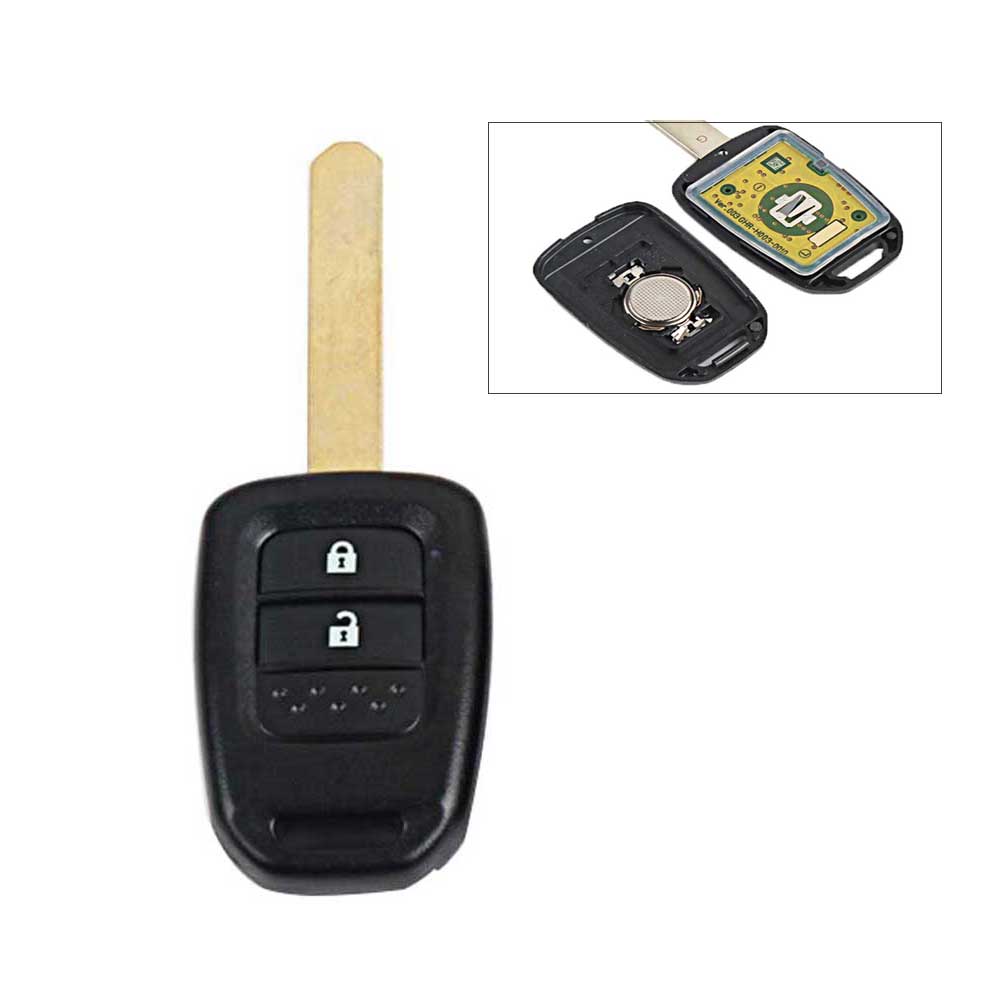 433MHZ 47Chip 2Buttons Car Key Fob For Accord CR-V FIT XRV VEZEL CITY JAZZ CIVIC HRV FRV GREIZ