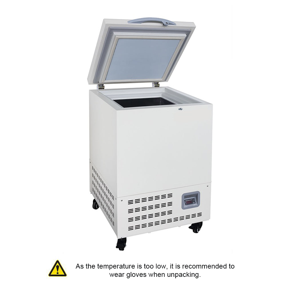 ZOIBKD Supply -80Â° C Horizontal Ultra-Low Temperature Laboratory Freezer Refrigerator 60L Deep Refrigerator With Controllerused 110V-220V