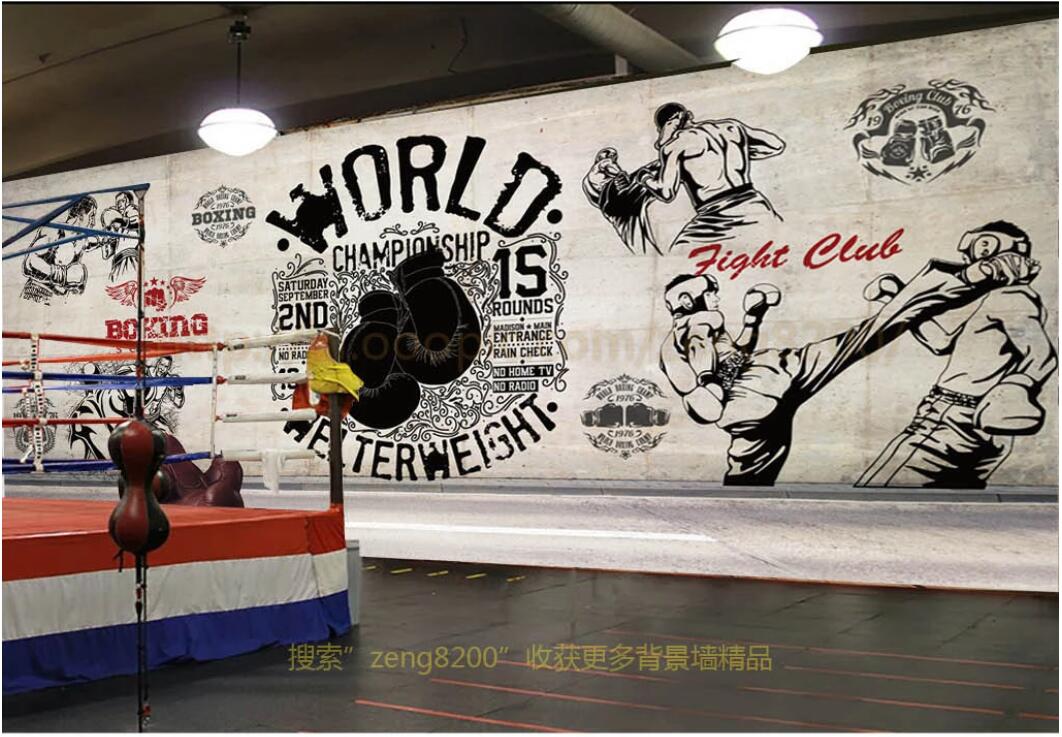 3d wallpaper custom photo mural Retro tooling boxing gym living room home decor 3d wall murals wallpaper for walls 3 d