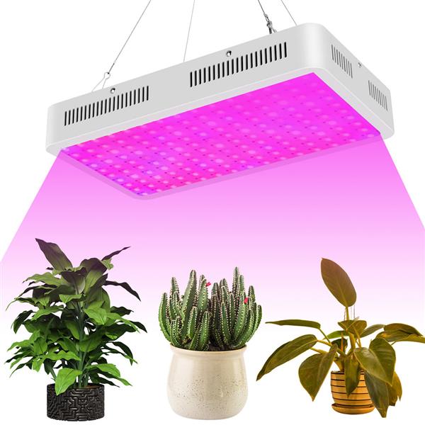 1500W High intensity LED Dual Chips 380-730nm Full Light Spectrum LED Plant Growth Lamp White Grow Lights Indoor