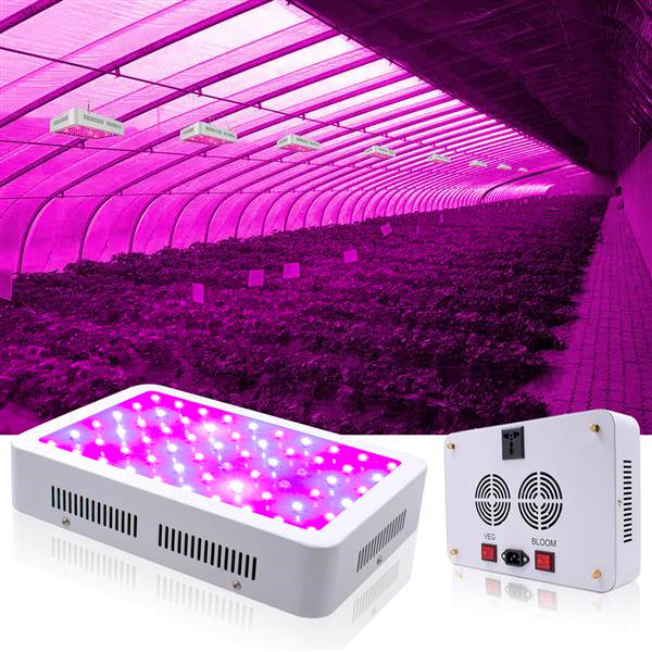 Hot selling 1500W High intensity LED Dual Chips 380-730nm Full Light Spectrum LED Plant Growth Lamp White Grow Lights