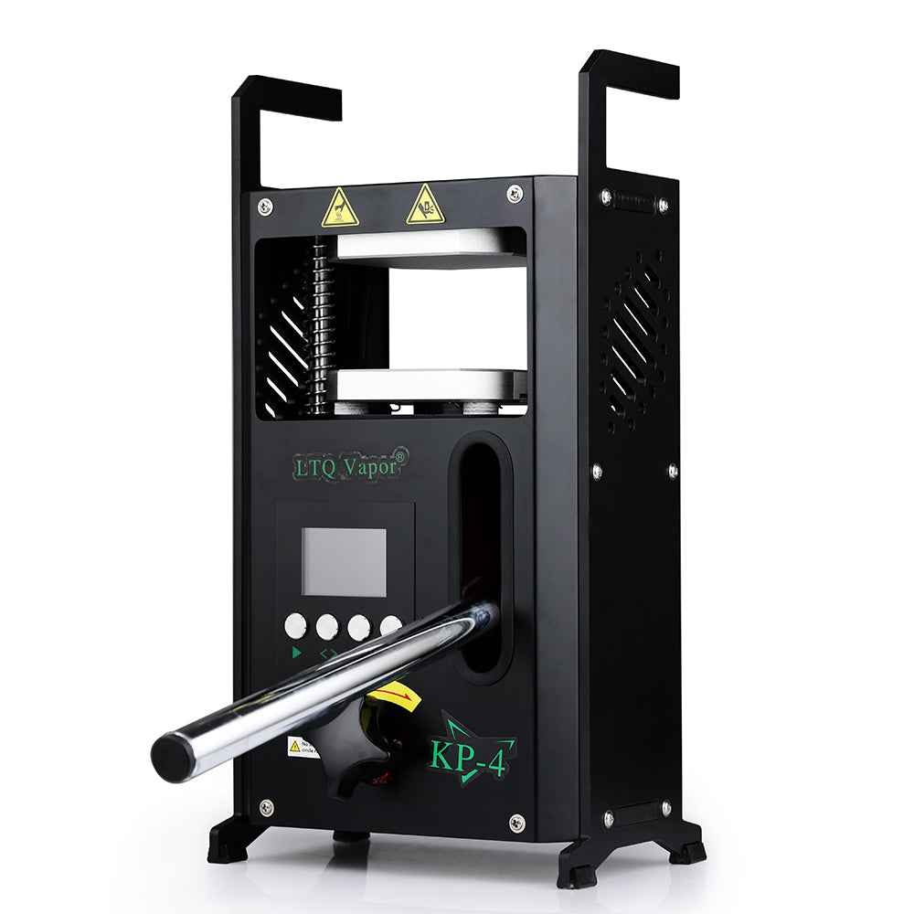 Newest LTQ Vapor KP-4 Rosin Press Machine 4Tons 4*4&quot; Dual TC Heating Pressing Plates for Wax Flower Concentrate Oil Extracting Heat Rosin