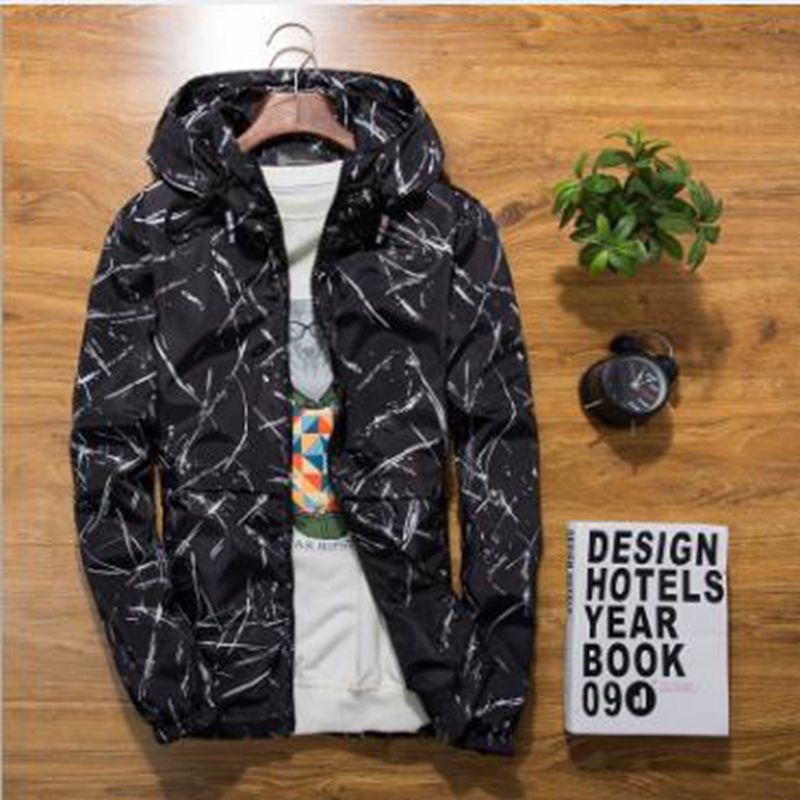 Wholesale fashion autumn men&#039;s youth casual slim handsome student hooded baseball jacket jacket