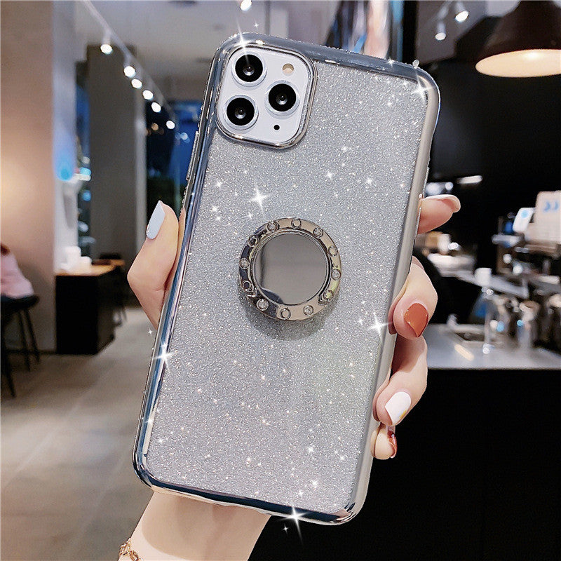 Newest Diamond Phone Shell Cases with Bracket Luxury Glitter CellPhone Case for iPhone 13 12 11 Pro Max Xr X Xs 7 8 6S Plus