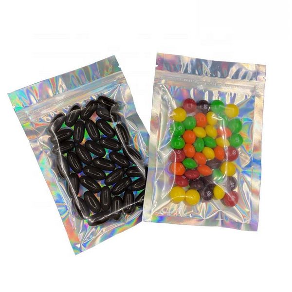 Resealable Smell Proof Bags 4x6&quot; Mylar Aluminium Foil Food Storage Pouch packaging gummies sour candy bag