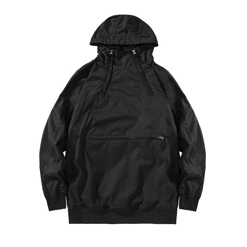 Men&#039;s Jackets 21fw hoodie with plush and thickened fabric imported from turkey jacket mens Solid color winter coats warmth