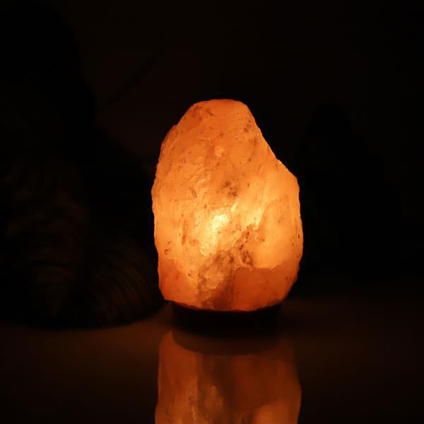 Premium Quality Himalayan Ionic Crystal Salt Rock Lamp with Dimmer Cable Cord Switch US Socket 1-2kg Indoor Night Lights