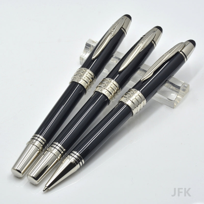 hot sell JFK black metal ballpoint pen - Fountain pen school office stationery classic Writing ink pens for birthday gift