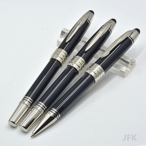 wholesale hot sell JFK black metal ballpoint - Fountain pen school office stationery classic Writing ink pens for birthday gift