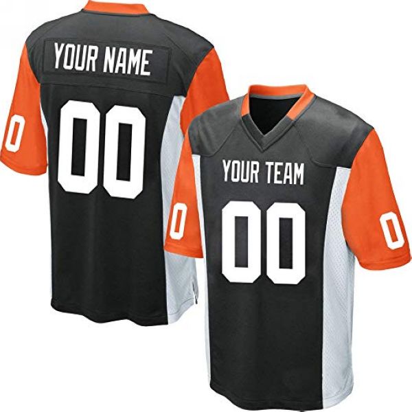 Custom Black Cincinnati Style Football stitched Jersey personalized any name number mens women youth jerseys