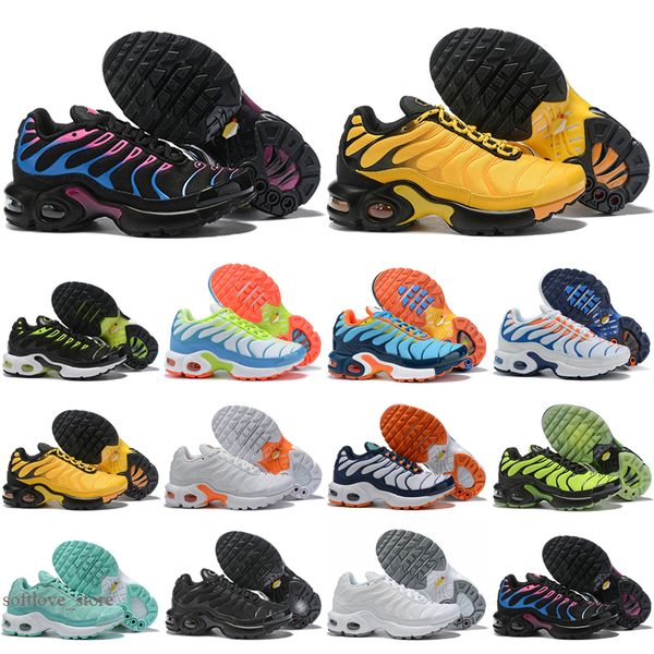 2021 TN Kids Shoes enfant Breathable Soft Sports Chaussures Boys Girls Tns Plus Sneakers Youth requin Trainers