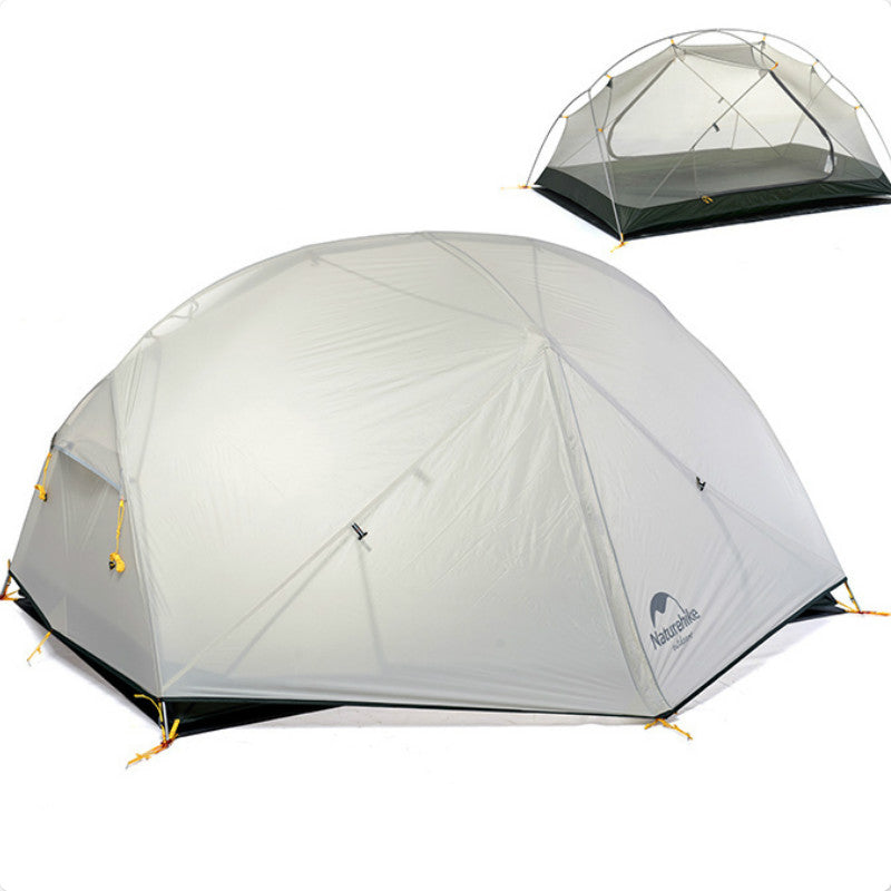 Naturehike Mongar 2 Persons Camping Tent 20D Nylon Fabic Double Layer Waterproof Tent for 3 Seasons NH17T007-M