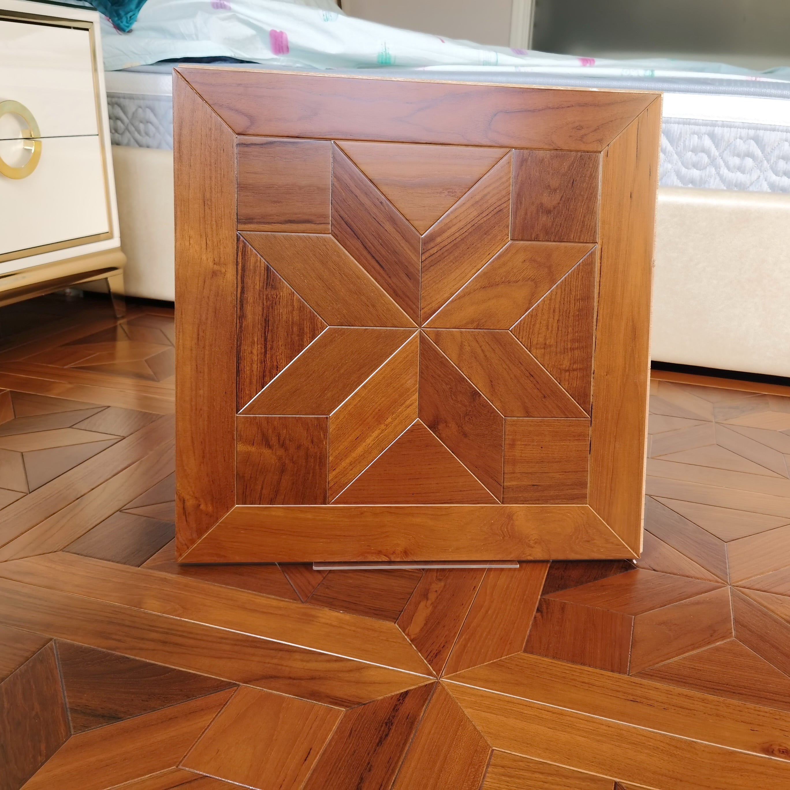 Burma Teak wood flooring parquet floor furniture rugs luxurious art deco hardwood household Wallpaper Decor solid tiles Cladding inlay Lacquered mos