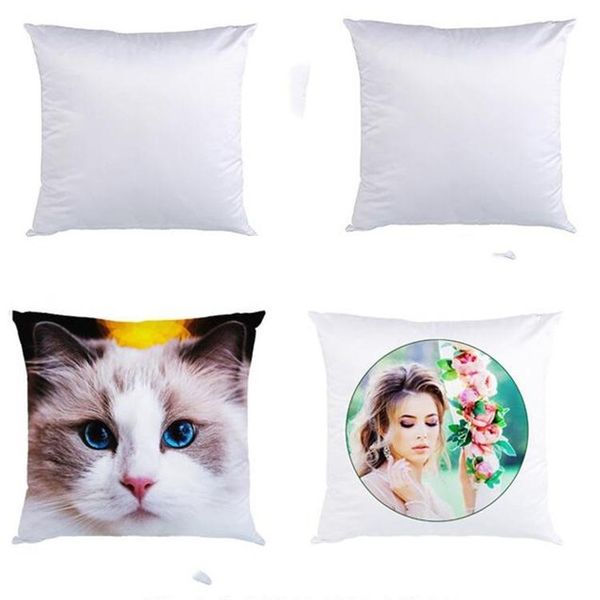 Sublimation Pillowcase Heat Transfer Printing Pillow Covers Blank Pillow Cushion 40X40CM without insert polyester pillow Covers FY7348 C0523