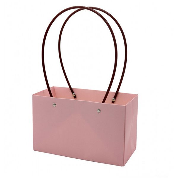 Craft Paper For Bouquet PVC Gift Box Jewelry Packaging Basket Handy Wer Bags 0911