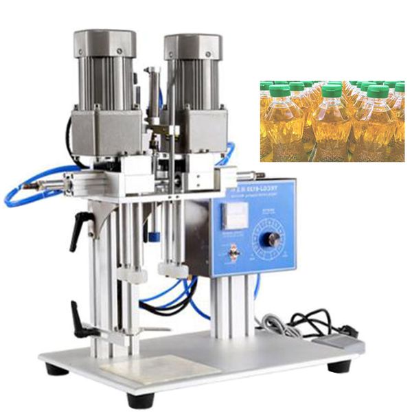 Pneumatic bottle desktop screw automatic capping machine hypochlorous acid water bottle glass perfume pet plastic bottle capping machine