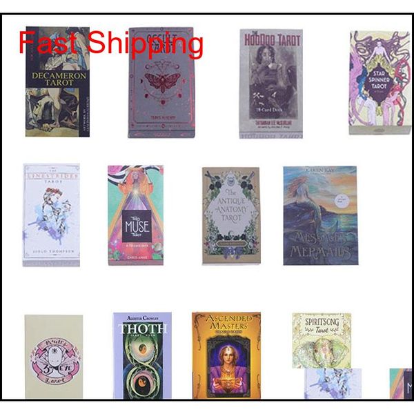 New Creative Tarot Oracle Cards Guidance English Divination Fate Board Games Pr2Xi
