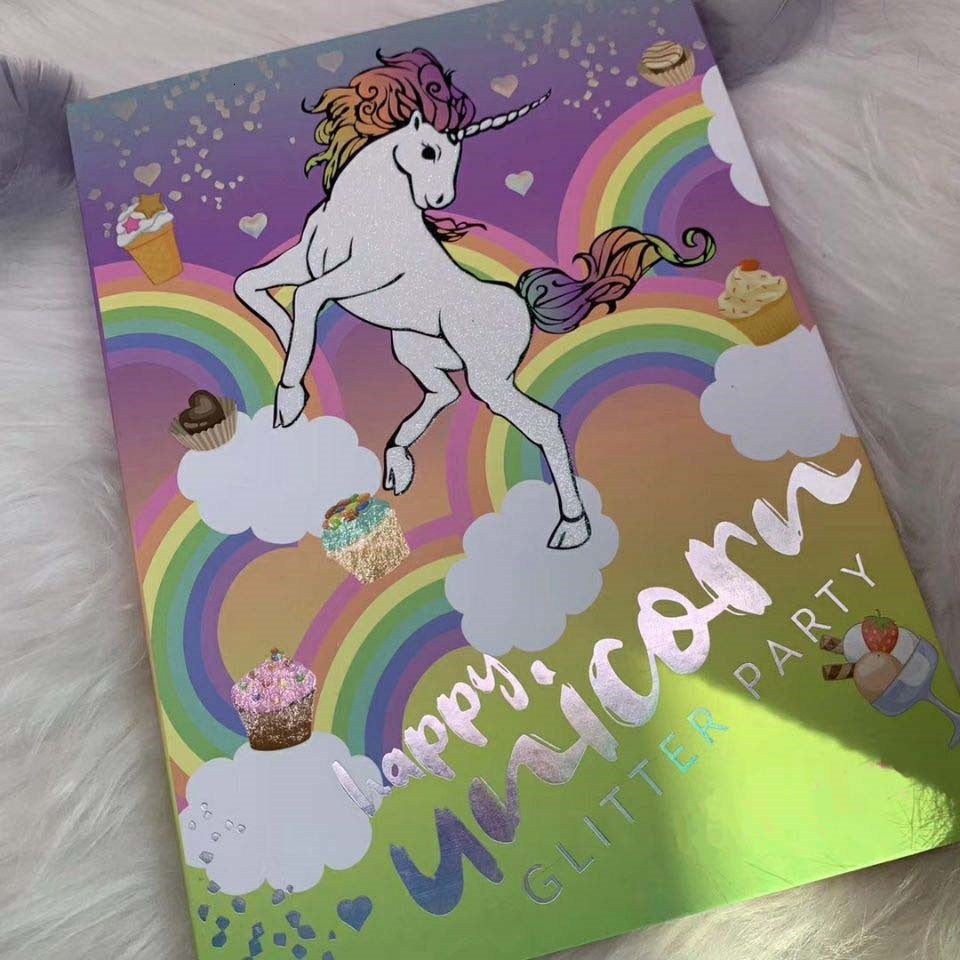 Newest Long-lasting makeup 30 colors glitter eye shadow palette easy to wear party like a glittery unicorn edition DHL Free eye cosmetics