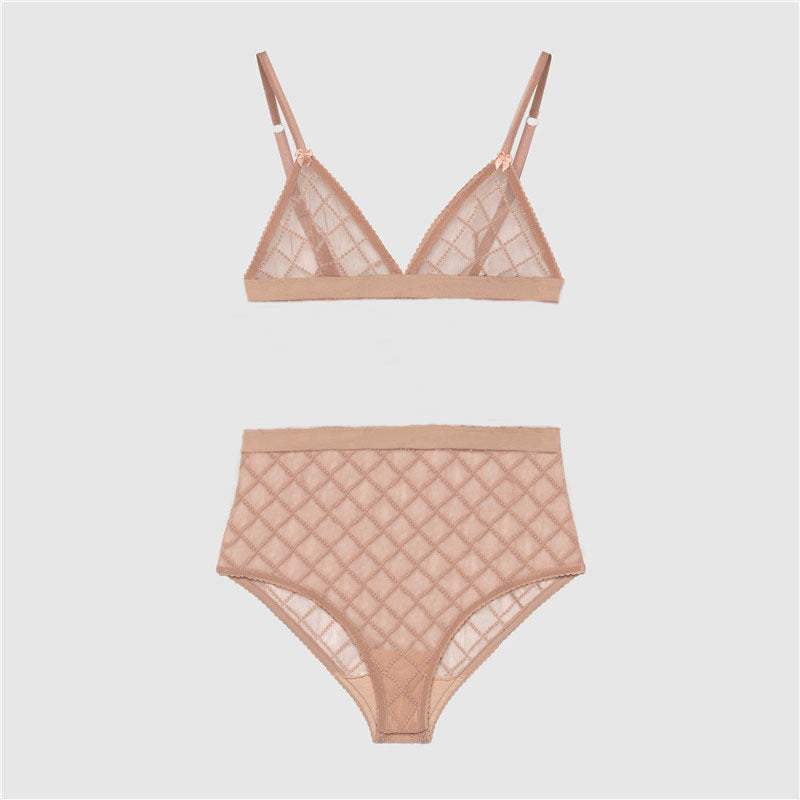 Trend Lace Bras Sets Perspective Erotic Lingerie Women&#039;s Underwear Outdoor Beach Swim Two-piece Sets Underwear Hot Sale