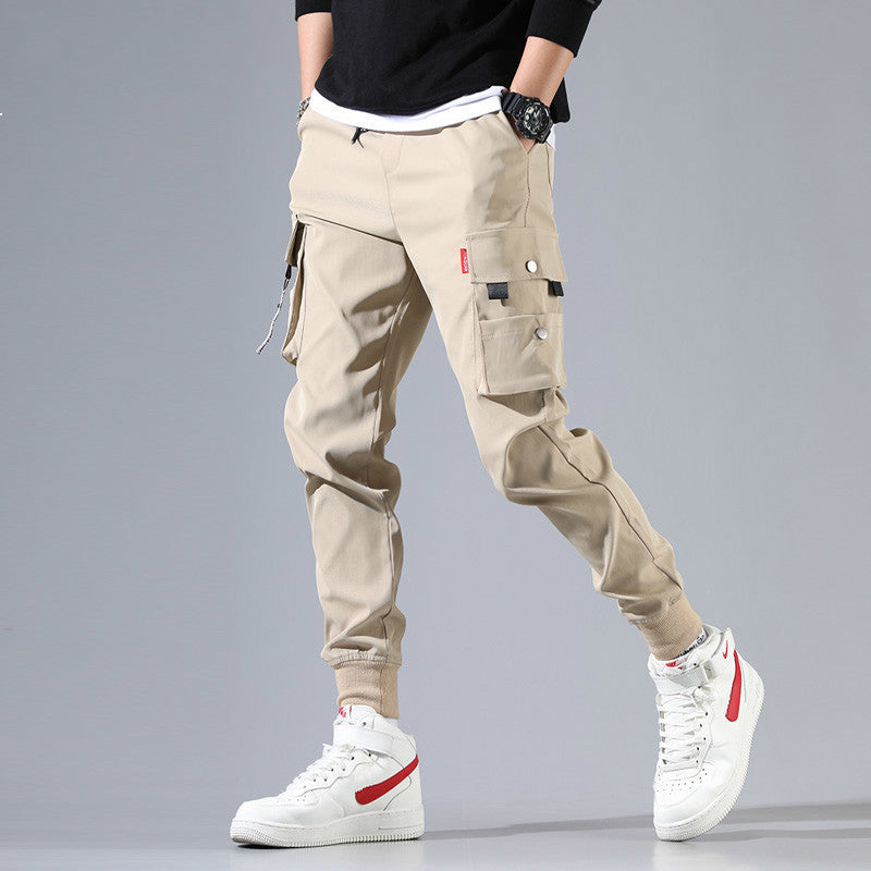 2021 New Pocket Next to Solid Men Hip Hop Pants From the Black Street Style of Youth Cargo A1j1 A1J1