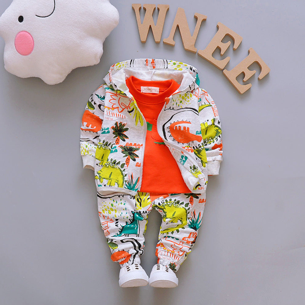 Boys Autumn Baby Girls Clothing Sets Infant Clothes Suits Coats T Shirt Pants Casual Kid Child Clothes Suits