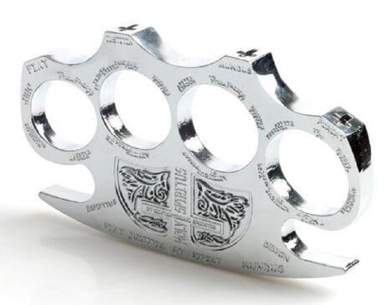 2 pcs DETECTIVE CONSTANTINE BRASS KNUCKLE DUSTERS GOLD Powerful damage safety equipment self-defense#451